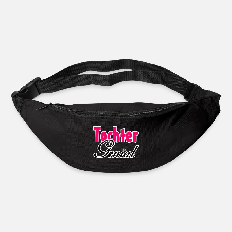 Tochter Genial Geschenk - Gürteltasche - Schwarz