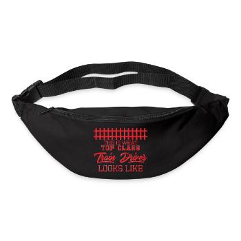 Train driver, train conductor, railway, subway, ICE, train - Bum bag - black - Front