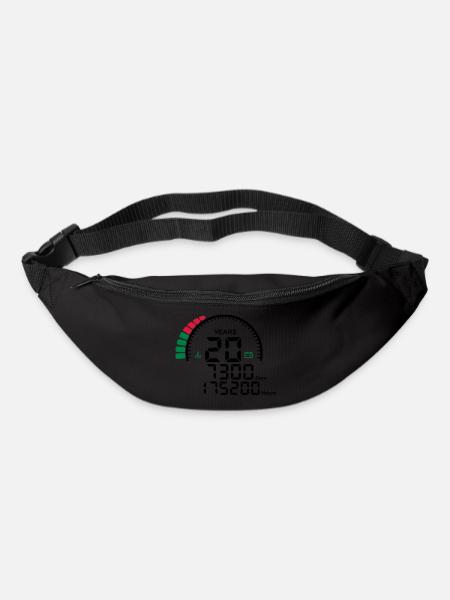 compteur anniversaire years ans 20 - Sac banane - noir