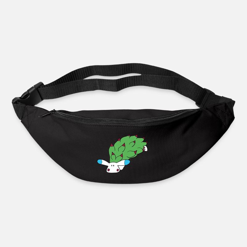 Olaf, the leaf sheep slug I want pizza! - Bum bag - black