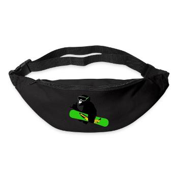 planche à neige singe - Sac banane - noir - Devant