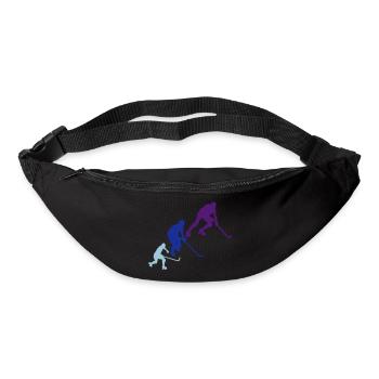 hockey rink player6 Silhouette Animation - Bum bag - black - Front