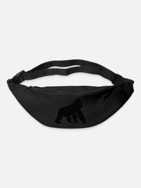 Ein wilder Gorilla - Gürteltasche - Schwarz