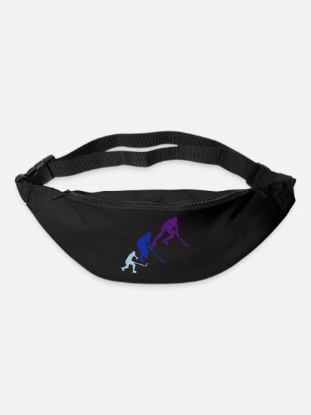 rink hockey silhouette animation - Sac banane - noir