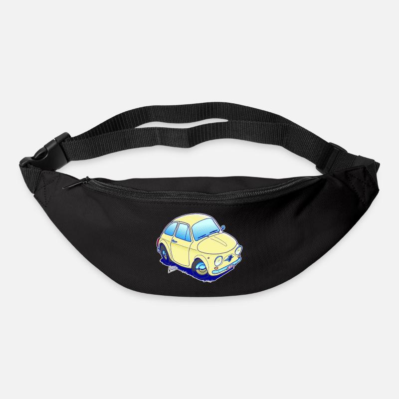 Cinquecento nur das Auto - Gürteltasche - Schwarz