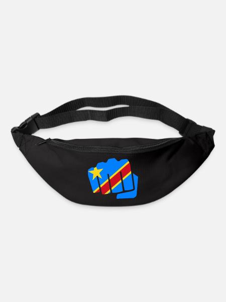 Congo Zaïre Kongu DR Congo Congo drapeau cadeau - Sac banane - noir