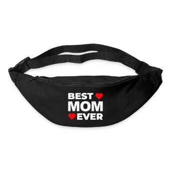 Best MOM Ever! Beste Muttertags Geschenk - Gürteltasche - Schwarz - Vorne