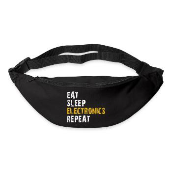 manger l’électronique du sommeil répéter - Sac banane - noir - Devant