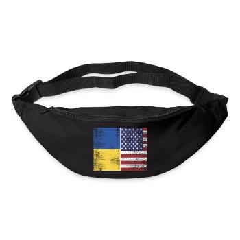 Ukraine - USA - Bum bag - black - Front