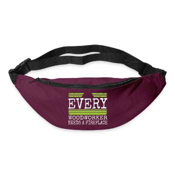 carpenter saw felling plumber hobbyists axes - Bum bag - burgundy - Front