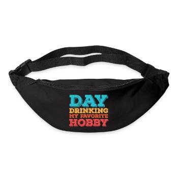 Tag trinken mein Lieblingshobby - Gürteltasche - Schwarz - Vorne