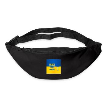 T-shirt Paix pour l’Ukraine - Sac banane - noir - Devant