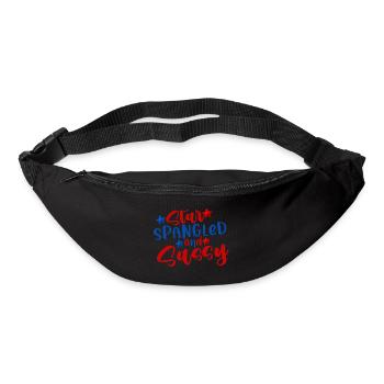 star spangled and sassy 4th of July america - Bum bag - black - Front
