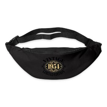 Jahrgang 1954 70. Geburtstag Männer Frauen 70 Jahre alt - Gürteltasche - Schwarz - Vorne