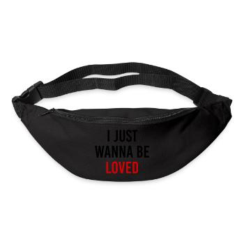I Just Wanna Be Loved - Bum bag - black - Front