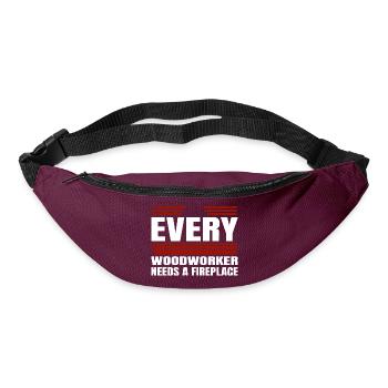 birthday present union carpenter - Gürteltasche - Burgunderrot - Vorne