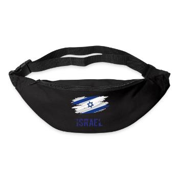 Flagge Patriot Geschenk Heimat Land Fahne Israel - Gürteltasche - Schwarz - Vorne