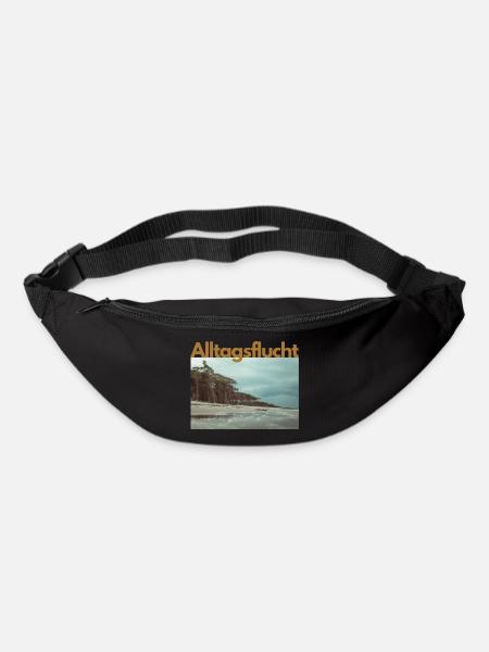 Alltagsflucht Strand - Gürteltasche - Schwarz
