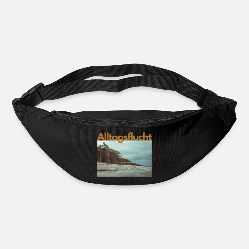 Alltagsflucht Strand - Gürteltasche - Schwarz