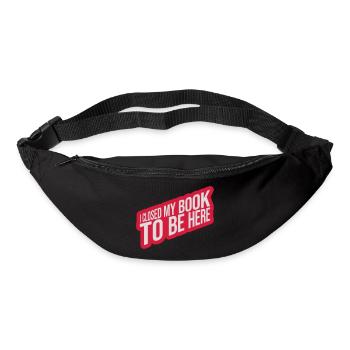 J’ai fermé mon livre - Sac banane - noir - Devant