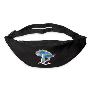 Colorful mushroom dream - Bum bag - black - Front