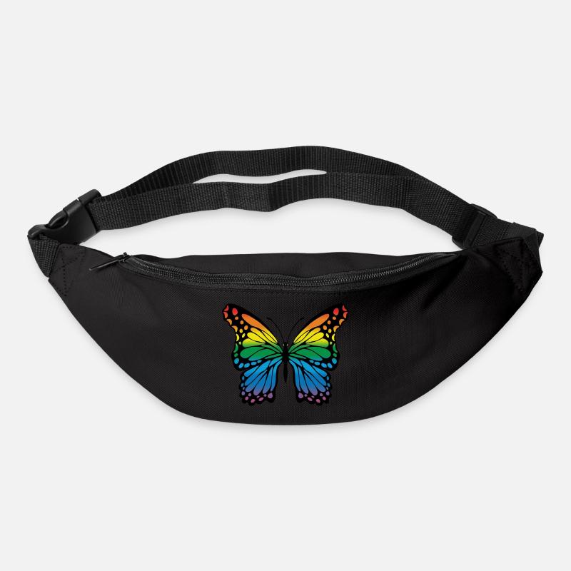 Papillon - Sac banane - noir