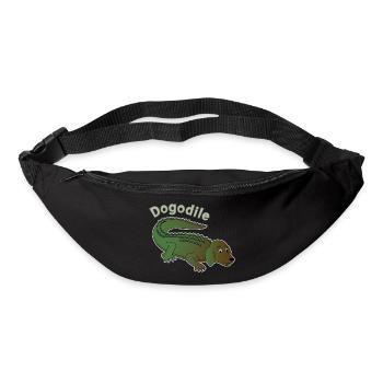 Dogodile Dog Crocodile Design - Bum bag - black - Front