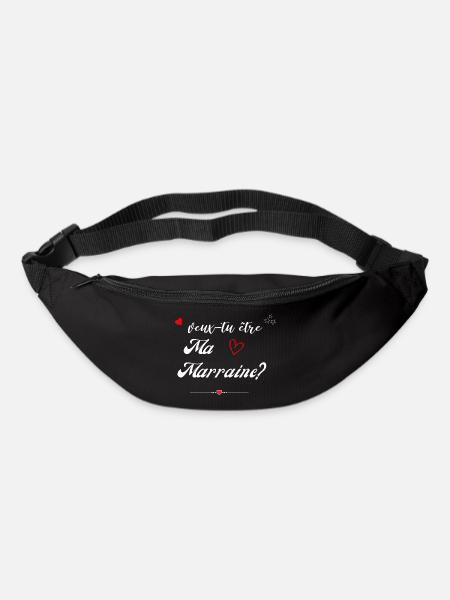 veux tu etre ma marraine-Future Marraine - Sac banane - noir