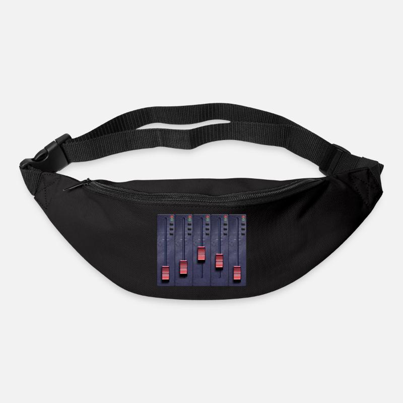 Music, musical, musical notes - Bum bag - black