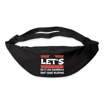 Global Peace Bird Quote 1960s Counterculture Happy - Bum bag - black - Front