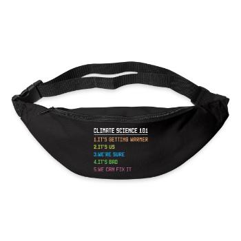Science March Earth Day Climate Change Scientists - Bum bag - black - Front