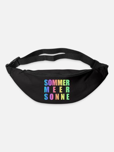 Summer Sea Sun Hippie Colorful Trend - Bum bag - black