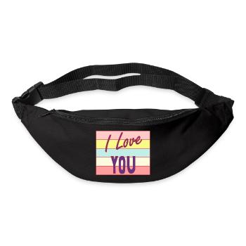 PAAR. ICH HABE GERADE GEHEIRATET. Junggesellinnenabschied. HEILIGER VALENTINSTAG. MARIES - Gürteltasche - Schwarz - Vorne