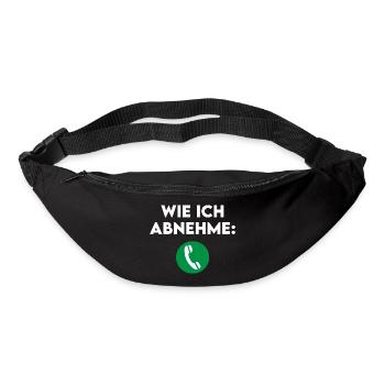 Wie Ich Abnehme: Fett Verbrennen Diät Lustig - Gürteltasche - Schwarz - Vorne