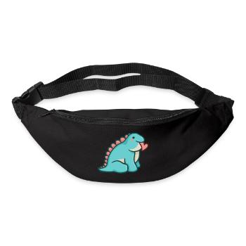 hugadino chuck with heart, dino, cute dinosaur - Bum bag - black - Front