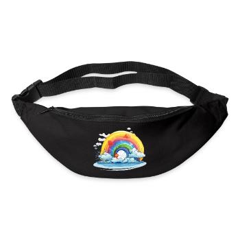 Fierté arc-en-ciel - Sac banane - noir - Devant