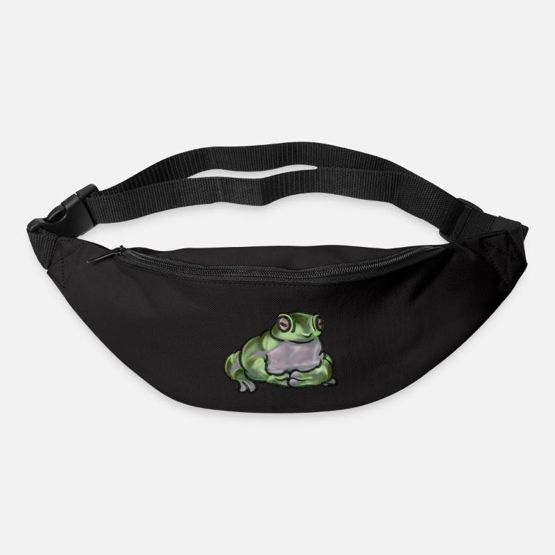 Cute Sitting Frog - Gürteltasche - Schwarz