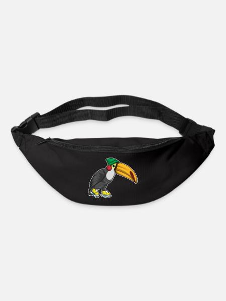 Toucan patins à glace - Sac banane - noir