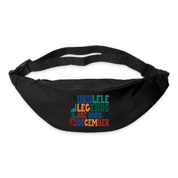 Ukulele Legends are born in December - Gürteltasche - Schwarz - Vorne