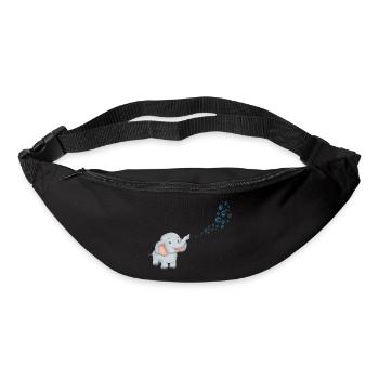 Bubbling elephant - Bum bag - black - Front