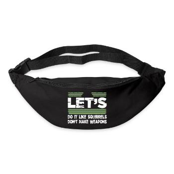 Cool Funky Pride Gift Idea Happy Heart Joke Fun - Bum bag - black - Front