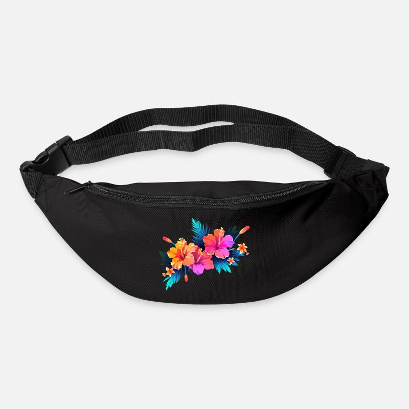 Hibiscus - Bum bag - black