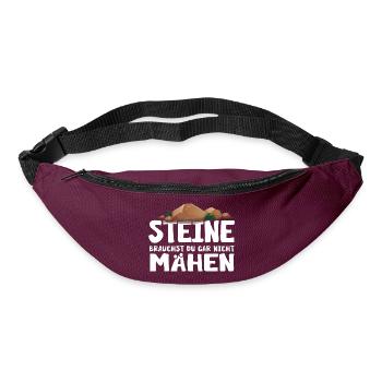 Garten Steingarten Pflanzen Gärtner Gartenarbeit - Gürteltasche - Burgunderrot - Vorne