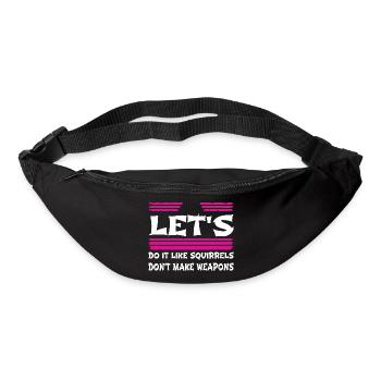 sayings family fun green cool jokes child - Bum bag - black - Front