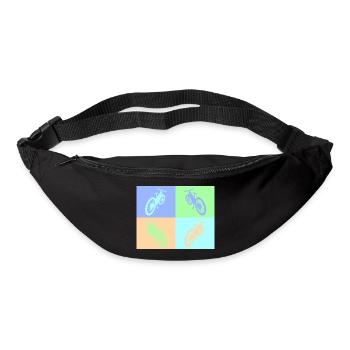 MTB Pop Art pastel - Gürteltasche - Schwarz - Vorne