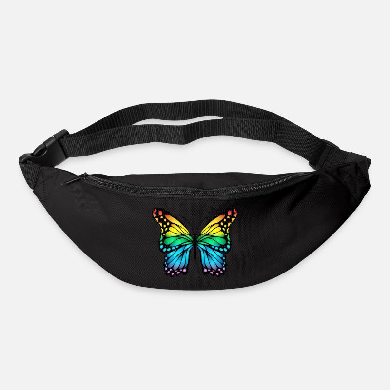 Schmetterling - Gürteltasche - Schwarz