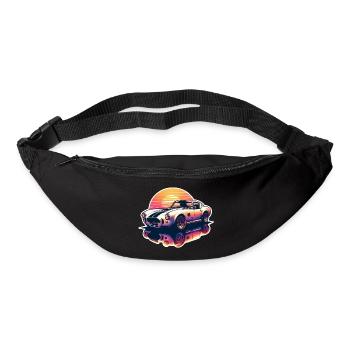 Oldtimer Sonnenuntergang - Gürteltasche - Schwarz - Vorne