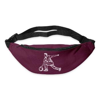 Bowler Sketch - Bum bag - burgundy - Front