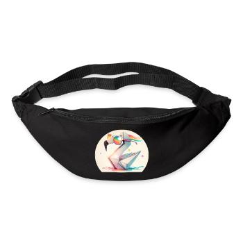 Flamingo Origami - Bum bag - black - Front