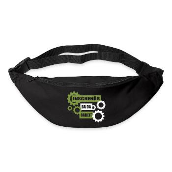Inschenör ba da Oabeit, engineer at work - Bum bag - black - Front